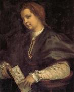 Andrea del Sarto Portrait of girl holding the book Germany oil painting artist